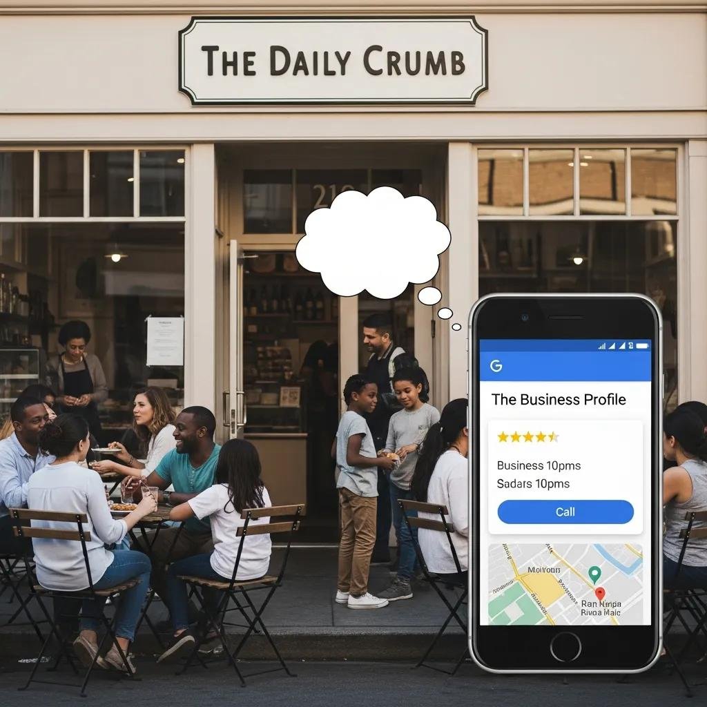 Local business storefront with Google Business Profile for enhanced visibility